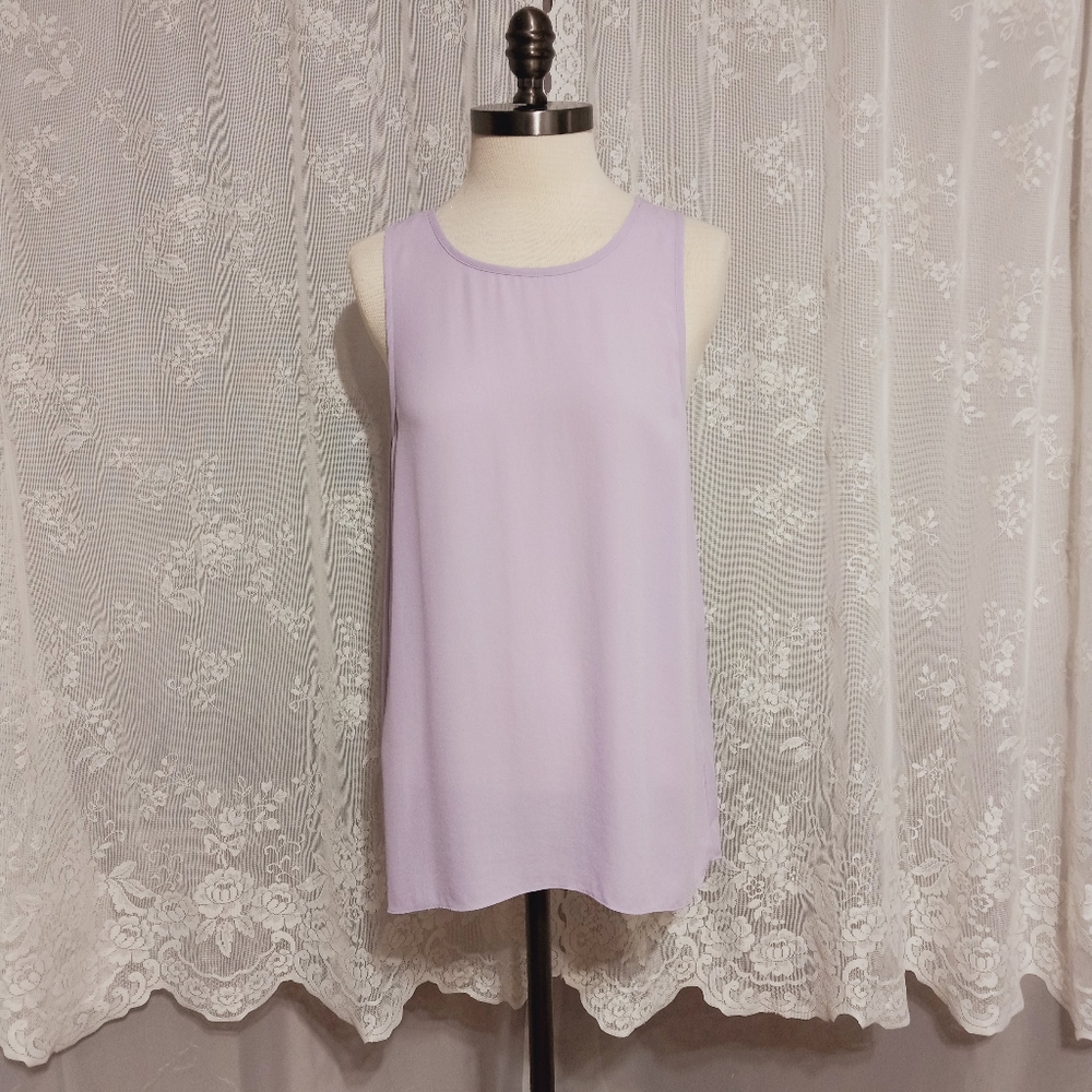 Joe Fresh - Flowy Chiffon Split Back Sleeveless Top